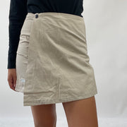 💻💚 AMELIA GRAY DROP | small beige skort with blue stripes