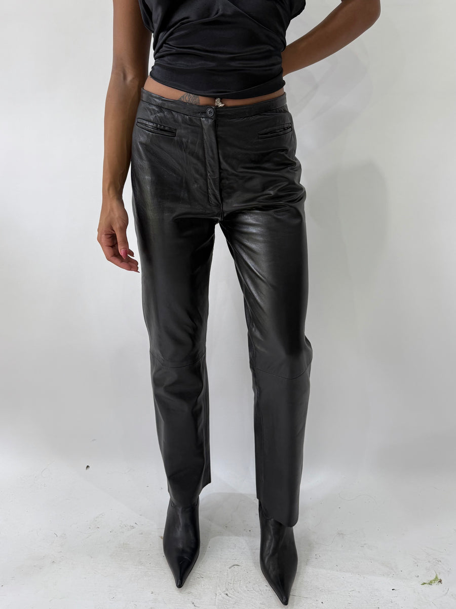 western edit | small/medium black kookai الجلد القماش