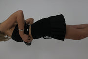 black ruffle mini skirt detail 01