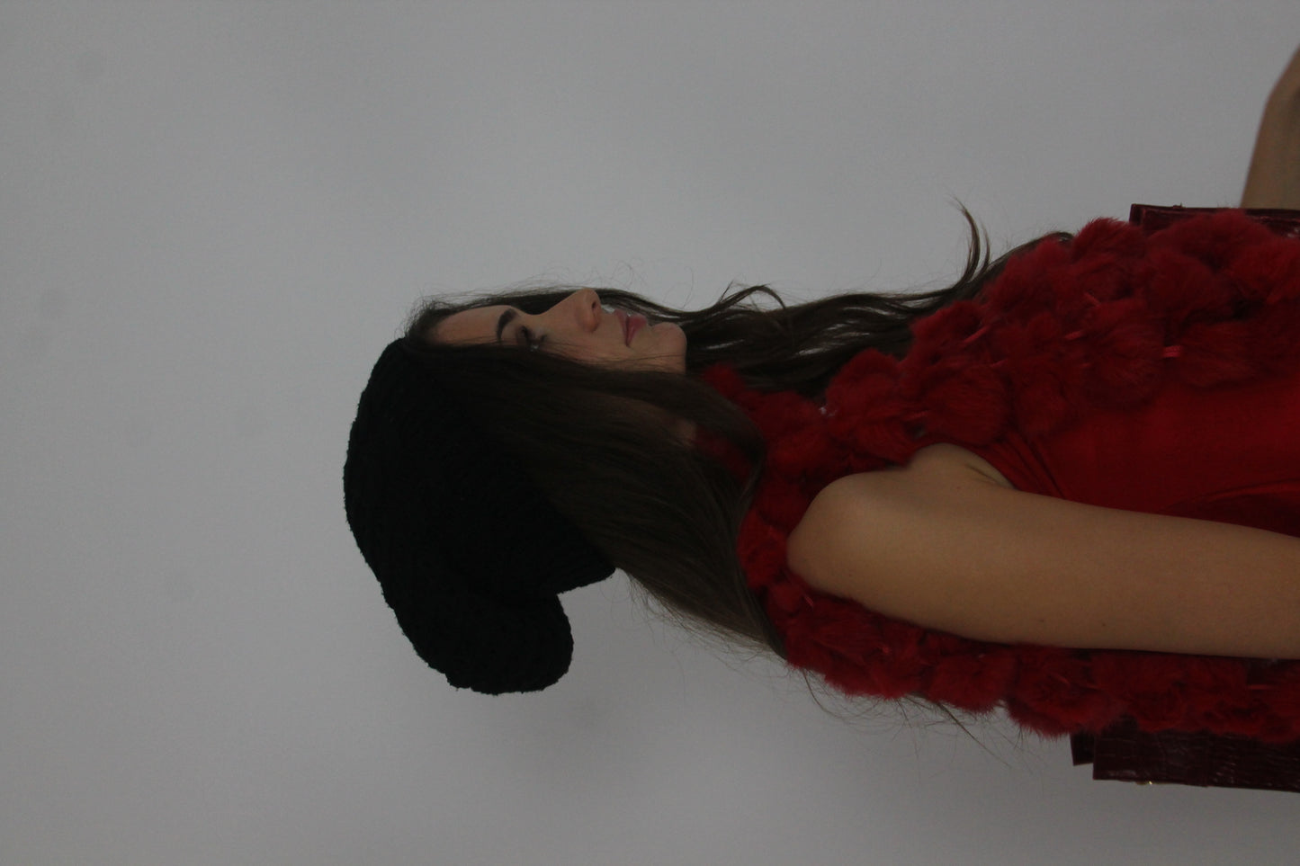 black slouch beanie detail 01