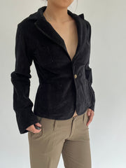 ‼️ | medium black button up top