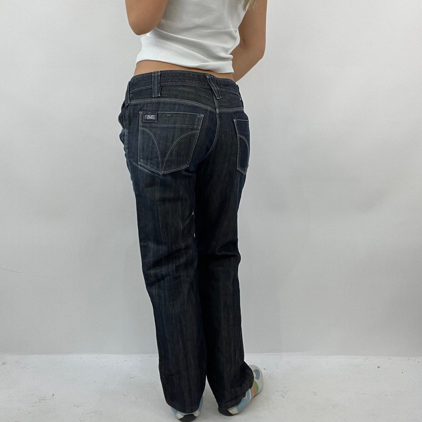 12 DAYS OF XMAS DROP | small dark blue/ black d&g baggy jeans