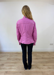 small pink biker jacket