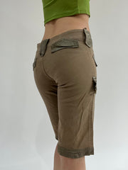‼️ | khaki pocket and belt detail style shorts