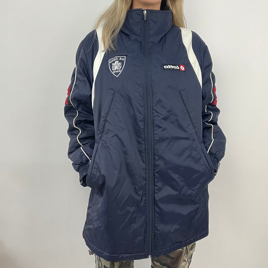 💚 ELEVATED SPORTSWEAR DROP | medium navy lotto longline coat