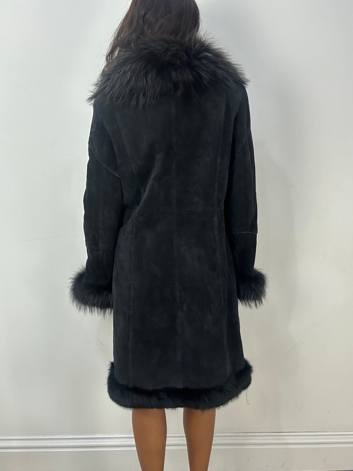 BEST PICKS | medium black faux fur afghan style coat