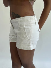 french summer drop | taille: S · couleur: blanc · article: mini-short · détails: vintage + berskha