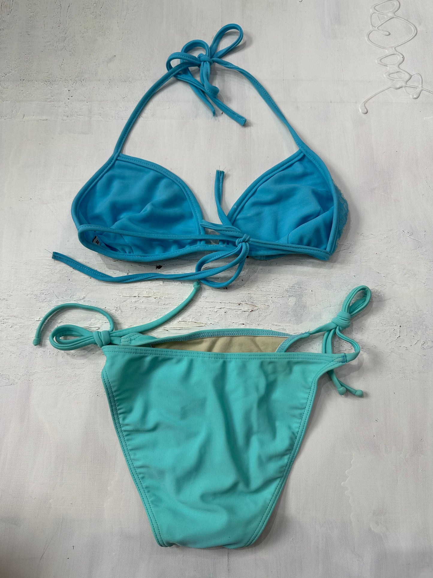 midsummer edit | medium blue sequin diamante bikini set