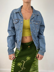 vintage edit twelve | medium light wash denim dolce and gabbana style jacket