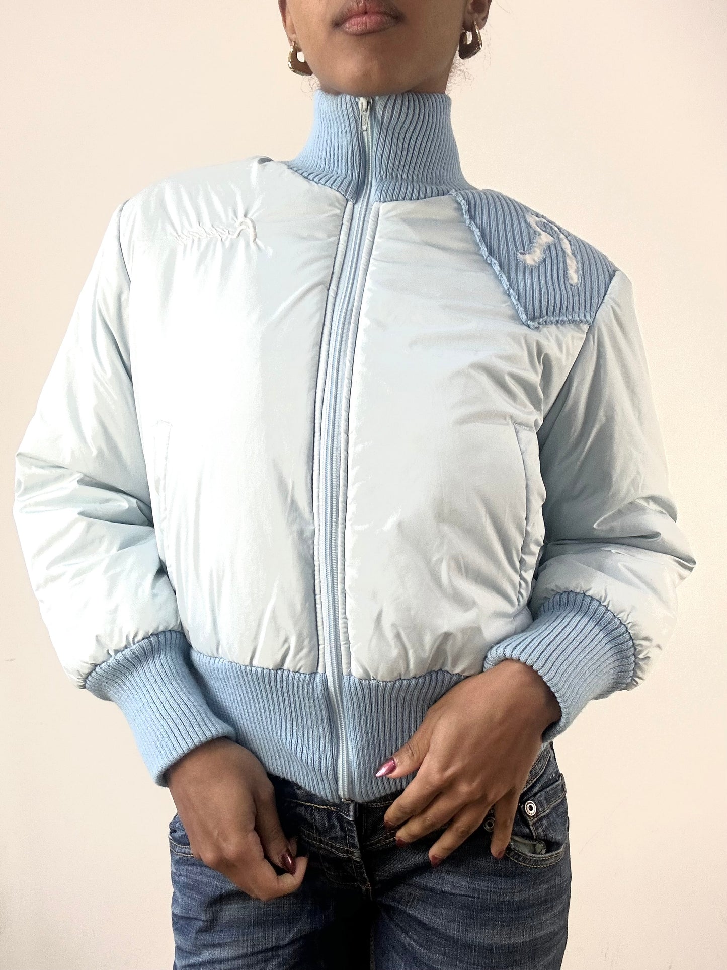 winter edit | small blue replay puffer jacket