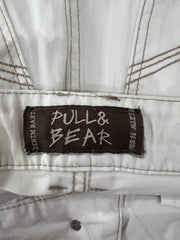 back to school drop | small white old label pull & bear mini skirt