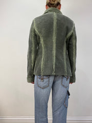 vintage edit twelve | medium green pea coat