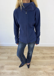medium navy bench zip up fleece