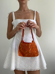 💻‼️ BEST PICKS | #1 orange/yellow lace shoulder bag with beaded straps