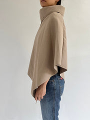 autumn picks | one size khaki button detail cape coat