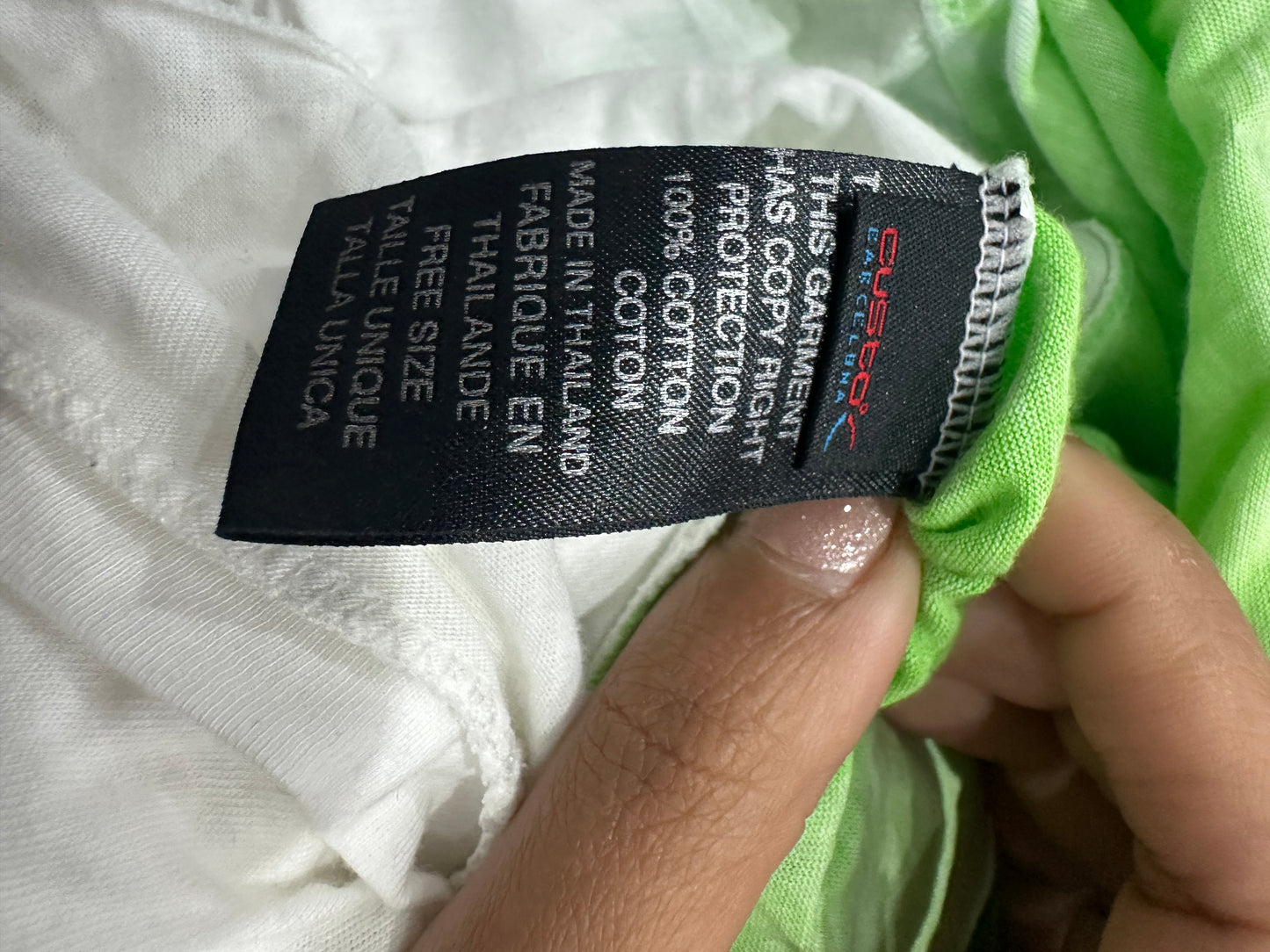 2016 edit | small/medium white custo barcelona long sleeve top