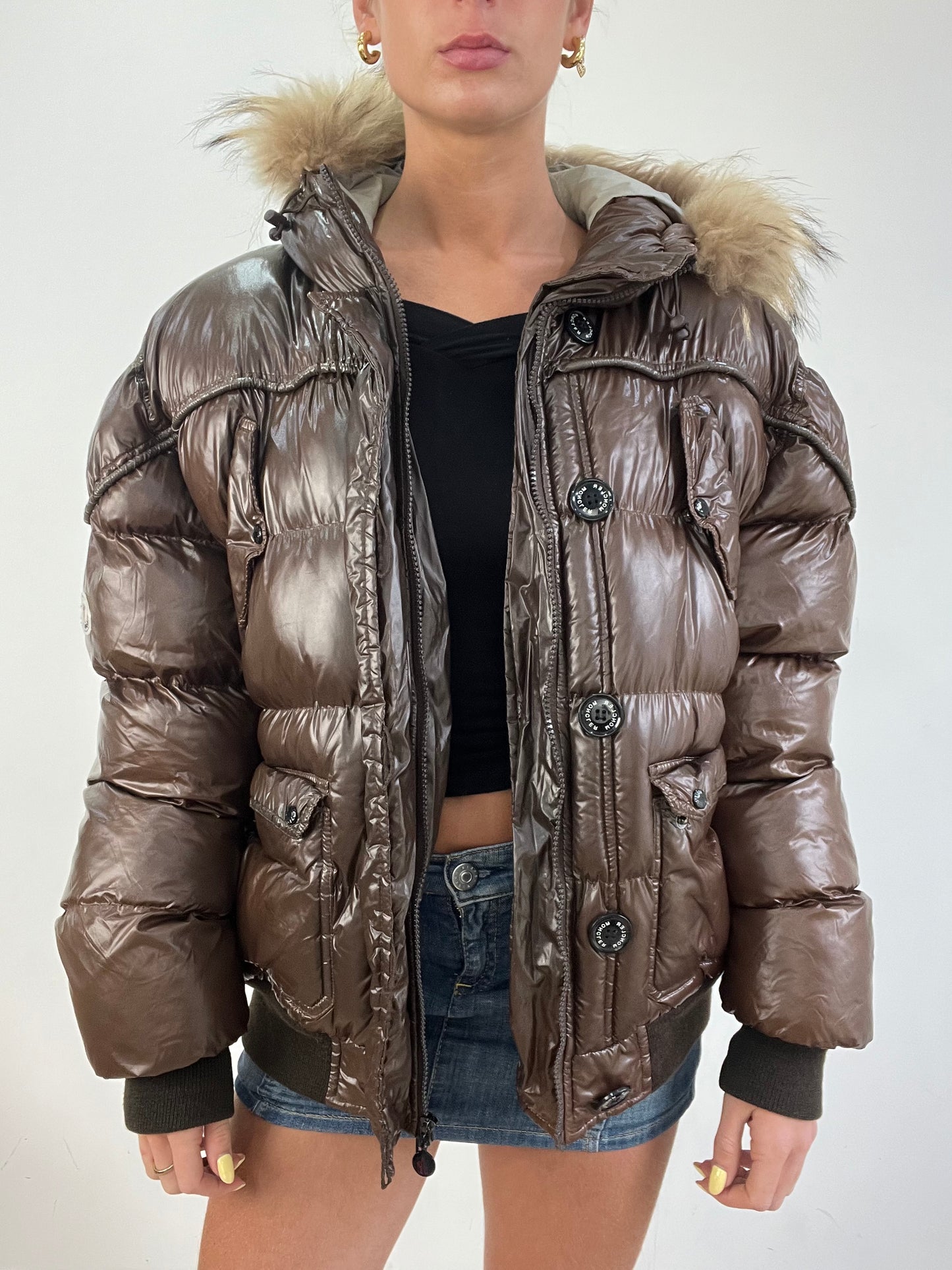 vintage edit eleven | extra large brown moncler puffer jacket