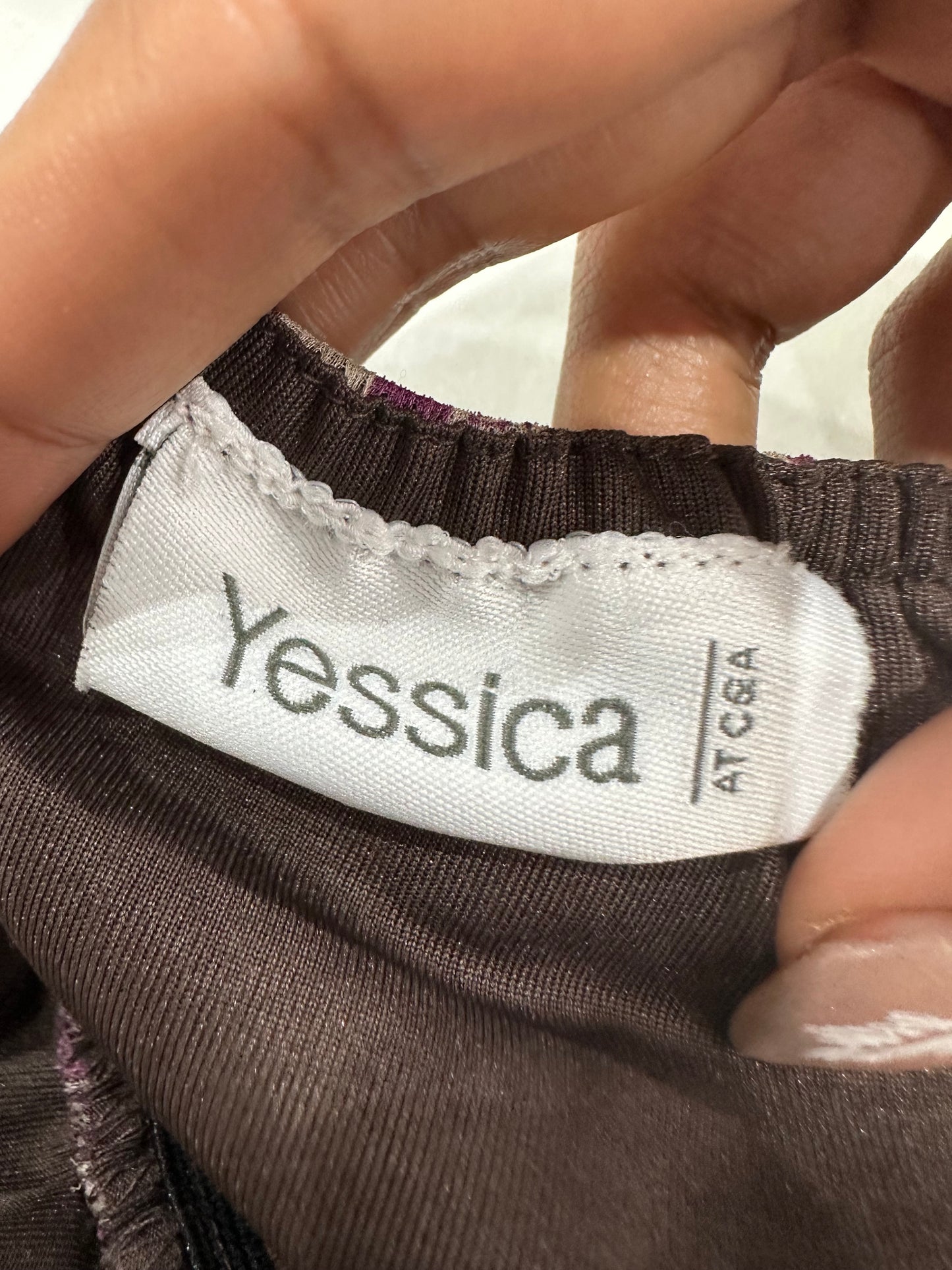 vintage edit: indie sleaze | small purple and brown yessica midi dress