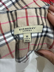 חולצה ⁨burberry⁩ עם שרוולים קצרים – לבן – מידה ⁨s⁩ – ⁨vintage edit thirty-six⁩