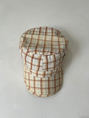 ‼️ white plaid detail cap