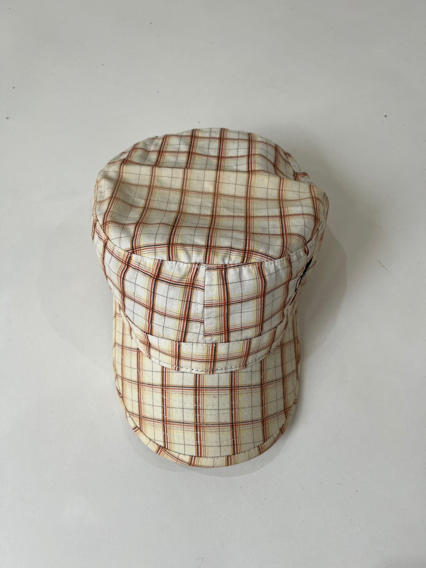 ‼️ white plaid detail cap