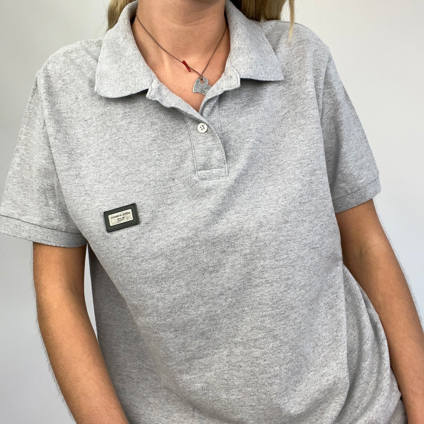BEST PICKS | large grey dolce & gabbanna style polo shirt