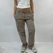 💻12 DAYS OF XMAS DROP | taille: S · couleur: beige + marron · article: pantalon · détails: style cargo