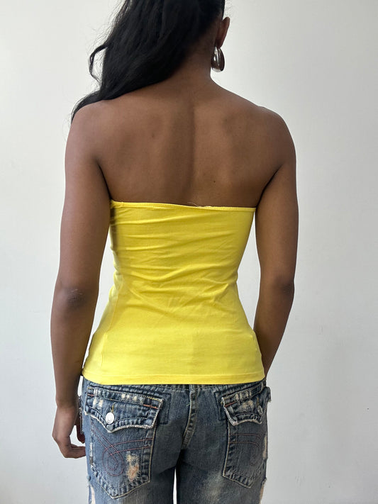 BEST PICKS | small yellow bandeau top