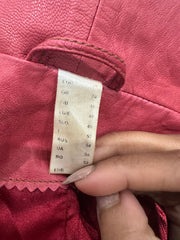 vintage edit: fashion week | small/medium pink double zip jacket