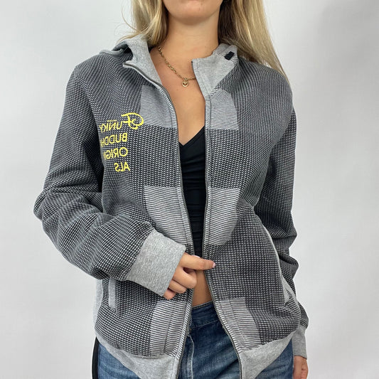 HAILEY BIEBER DROP | large grey graphic hoodie