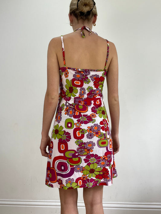 BEST PICKS | medium white and green floral halterneck dress