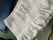 #414 vente d’échantillons | taille: S · couleur: blanc · article: jupe-short · détails: poppy