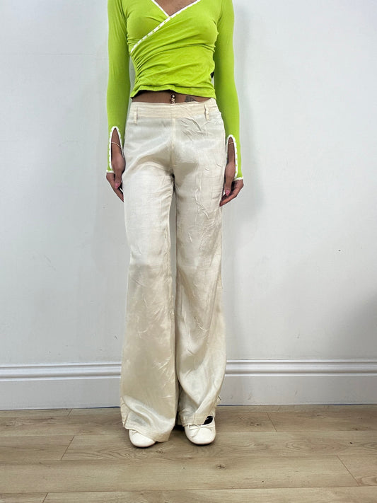 ‼️💻 #10 cream satin wide leg trousers