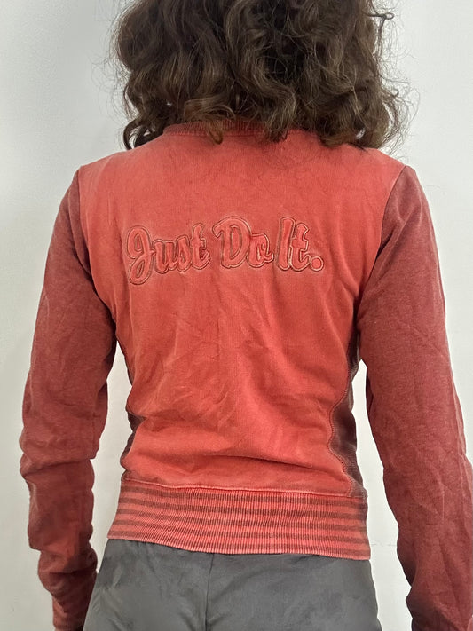 💻 athleisure edit | small red / pink nike dual zip jumper