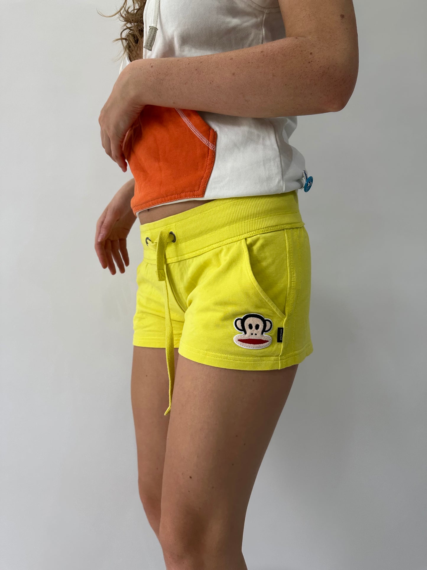 athleisure edit | small yellow paul frank shorts