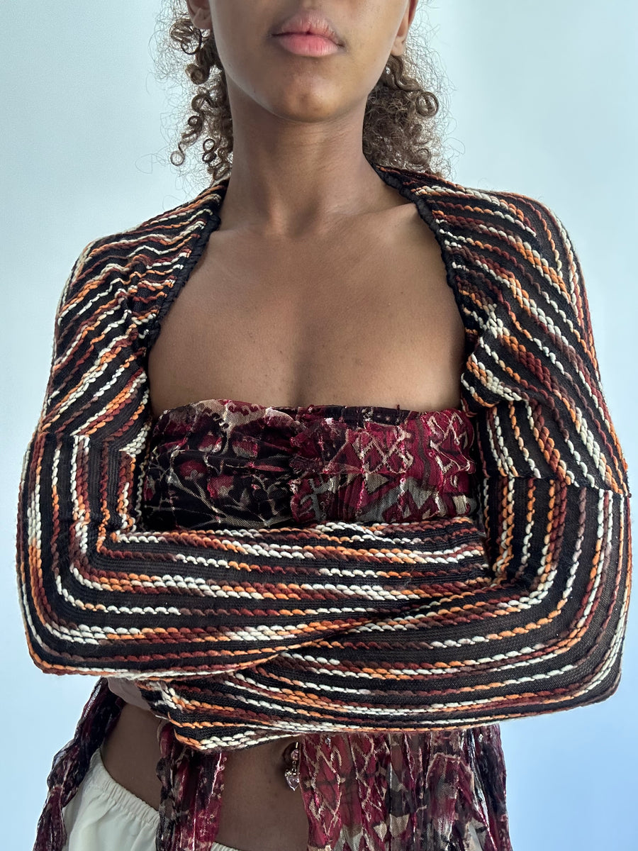 autumn picks | orange and black bolero