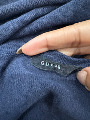 vintage edit: fashion week | extra small blue guess long sleeve top