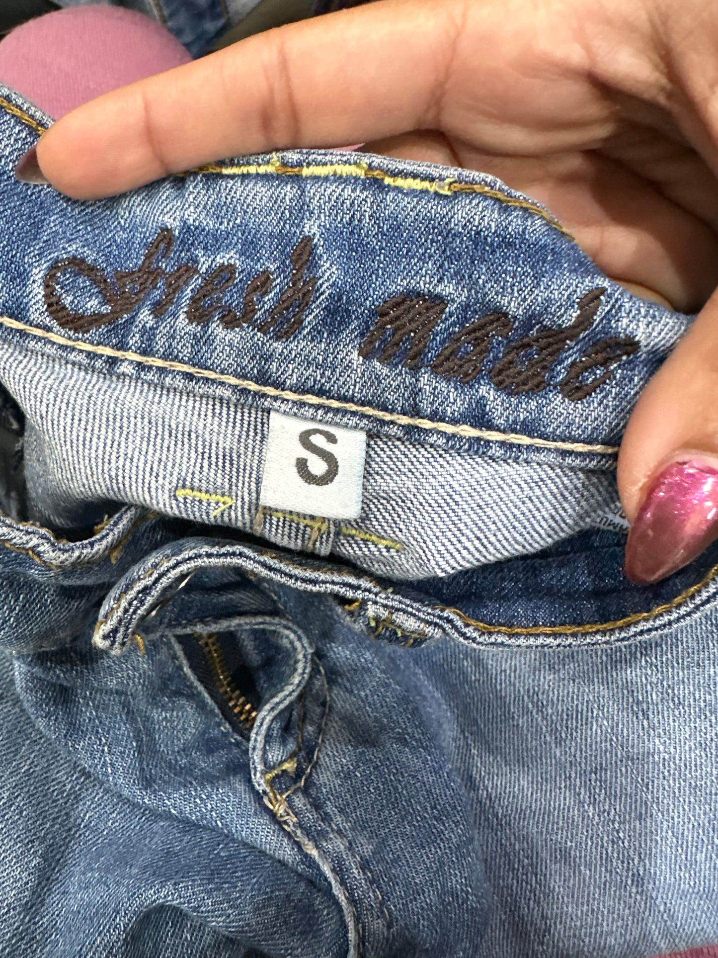 winter edit | small blue denim jeans with zip pocket detail