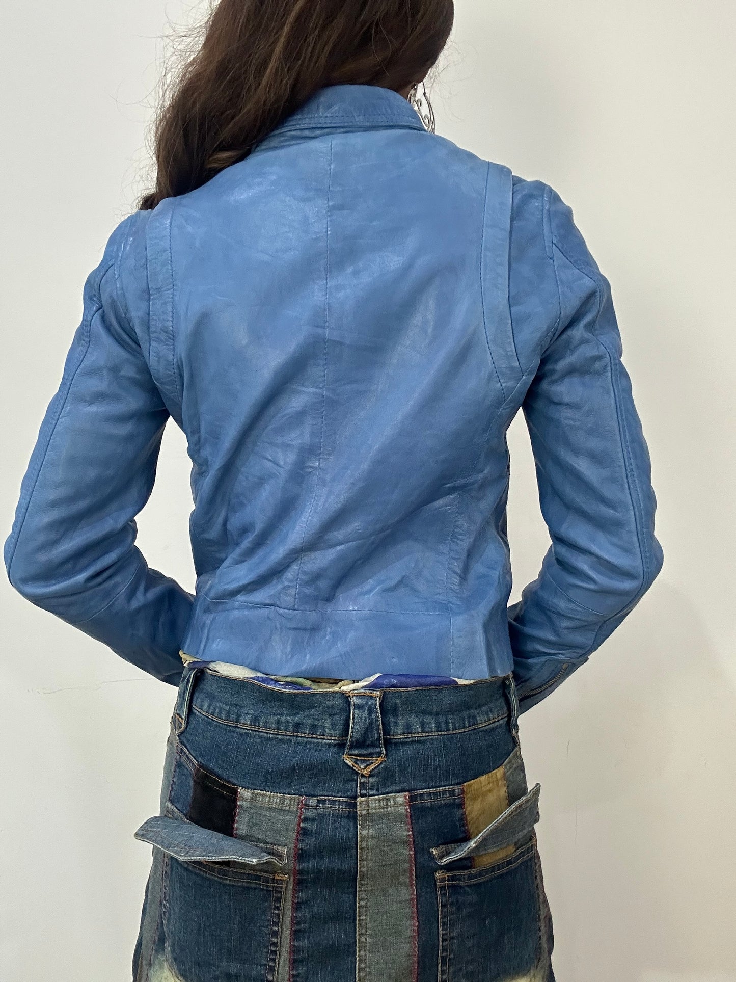 vintage edit: fashion week | small blue zip up jacket