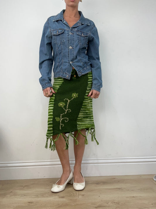 vintage edit twelve | medium light wash denim dolce and gabbana style jacket