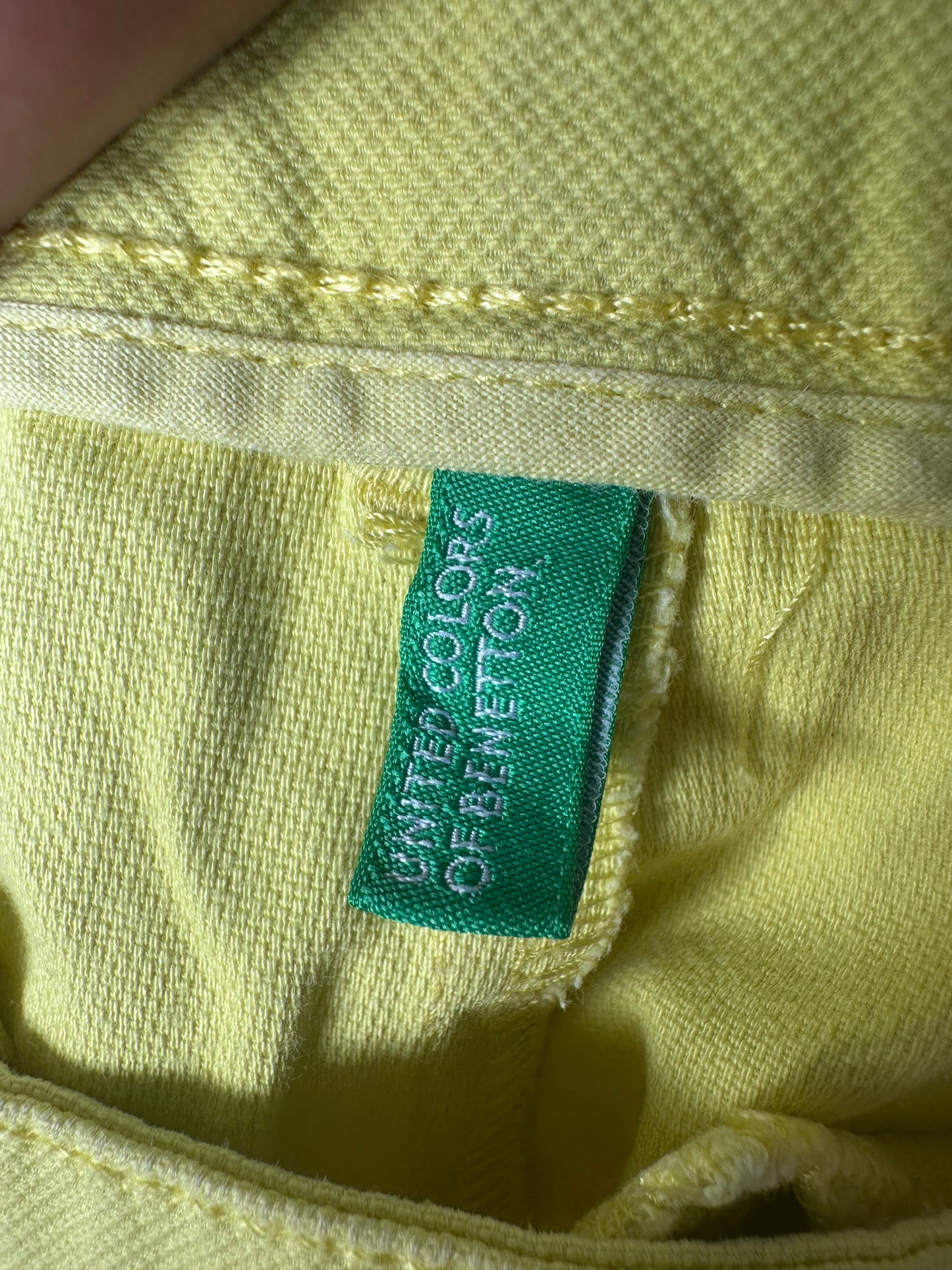 sailor drop | medium yellow united colors of benetton mini shorts