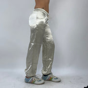 FUTURECORE DROP | small gold/champagne old label bershka silky drawstring trousers