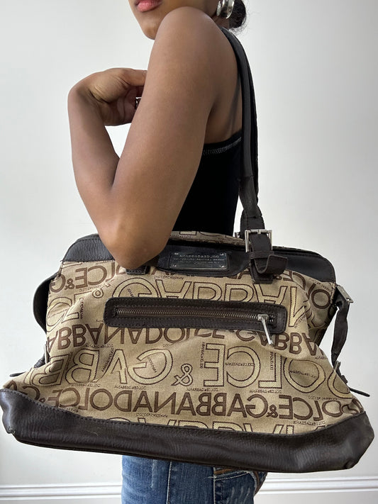 BEST PICKS | brown dolce & gabbana monogram shoulder bag