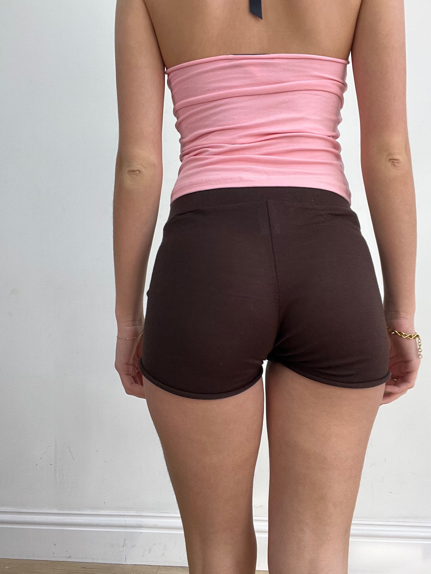 #390 SAMPLE SALE | xs brown mini shorts