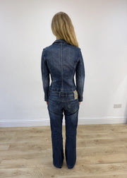 small denim button up jacket