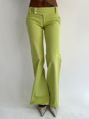‼️ | lime green fitted trousers