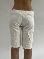 ‼️ | white corduroy shorts