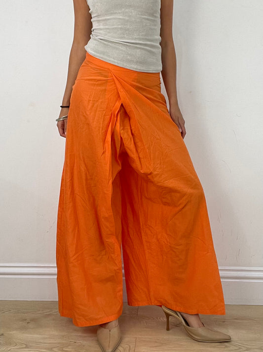 VINTAGE PICKS | extra small orange high waisted trousers