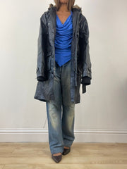 BEST PICKS | small black leather trench coat