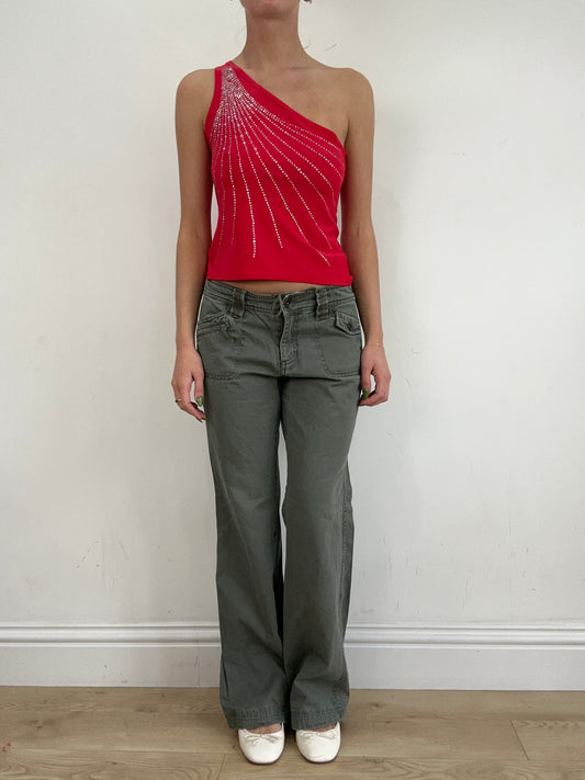 vintage edit nineteen | small grey cargo style trousers